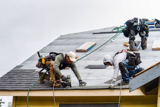 Professional Gutter Installation technician working in Merrillville, IN